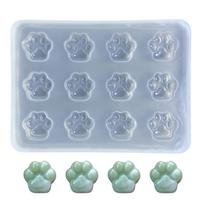 Cat Paw Silicone Resin Molds Animal Claw Epoxy Casting Mold 3D-Footprint Epoxy Resin Mold Keychain Pendant Clay Mold