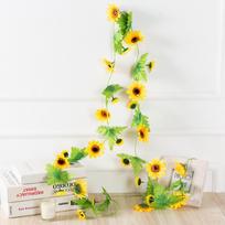Sunflower Artificial Flowers Vine Fake Sunflower Flower Rattan for Wedding Christmas Decoration Decoration