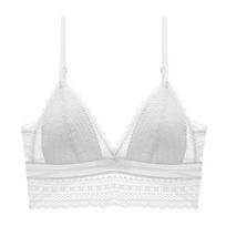 Summer sexy lace underwear French thin U-shaped big halter, beautiful back underwear triangle cup without steel ring bra S