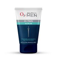 O3+ Alpha Men Acno D-Tan Scrub 50g Pack Of 1 | Detoxifying Tan Removal & Blackhead Scrub
