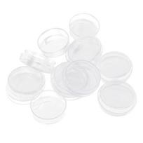 10 VNT. Petrio puodeliai su dangteliais Skaidraus plastiko auginimo puodelis laboratorijai, mokyklai, mokslo projektams 35 mm skersmens 10 mm