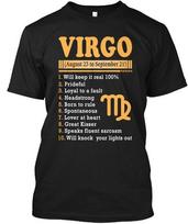 Virgo August 23 To September 21 T-Shirt Made in the USA Size S to 5XL Unisex T-Shirt XXXXL