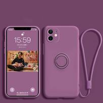Ring Holder Magnetic Case For Samsung Galaxy S21 S22 Ultra S20 S21 FE S10 Plus Note 20 S9 Plus Soft Liquid Silicone Stand Cover ForGalaxy  S8 Plus&Case & Strap