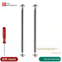 12 14 16 18 20 22 24mm Screw-In Watch Lug Stem Link Kit Watch Screw Tube Rod Stainless steel for notch Leather Watchband Strap Length 14mm