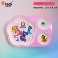 WUHE My Little Pony 3-Compartment Kids Plate