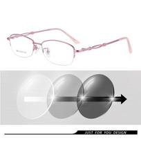 Fotochrominiai akiniai vyrams, moterims, trumparegystei, UV apsauga, lengvas rėmelis, studentams, trumparegiams, 0 iki 6 Myopia-5.50 white