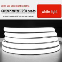 Portable Waterproof COB LED Strip Light balta šviesos spalva