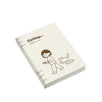 A5/B5 Loose-leaf Notebook Detachable Note Book Cute Binder Notebook  Student Office Stationery coffee-A5