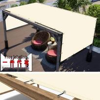 Straight Edge Waterproof Sun Shade Sail Gazebo – 98% UV Block with Stainless Steel Eyelets 1x2 m