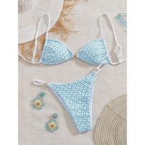 Sexy Micro Bikini Women Chain Swimsuit Female Swimwear Thong Bikinis Sets Bathing Suit Beach Wear Lace Up Biquini S