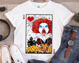 Disney Queen of Hearts Alice In Wonderland Halloween Unisex Shirt S