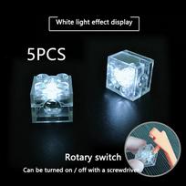 5pcs 2x2 Dot LED Light Up Vibrant Add-Ons Light Emitting Timeless Brick Building Blocks Fitting All Brands Light