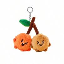 LINE FRIENDS BT21 Anime Kpop 12cm Cooky Shooky Plush Toy Y2K-Style Latest Arrival Cartoon Orange Plush Doll Backpack Keychain