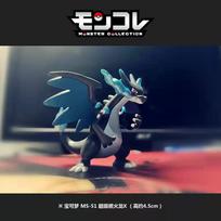 Takara Tomy Original Pokemon Figures Ms-51 Charizard X Pvc 5cm Figure PokMon Gift Anime Collection Children's Birthday Present