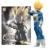 18CM Anime Dragon Ball Vegeta Battle Preparation Super Saiyan Warrior Awakening Ver Model Toy Gift Collection Action Model No box