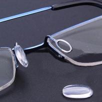 10Pairs(20pcs)Eyeglasses Push-in Soft Silicone Nose Pads For Plastic Steel Glasses Nose Pads