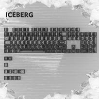 115 Keys Green Fog Transparent Clear Keycaps Crystal PC Keycap RGB Shine Through Key cap MDA Profile for MX Switch Keyboard