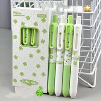 0.5mm Fine Tip Gel Pen Set 4Pcs Quick-Drying Smooth Writing Pens Aesthetic School Office Stationery