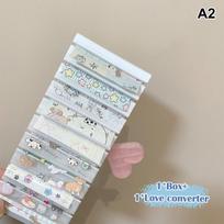 Cartoon Style Nail Transfer Paper Organizer Portable Storage Box Display Stand Manicure Tool Container