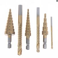 &6pcs Titanium Drill Bits Set, 3-12mm For Metal Wood, Hard Steel Twist Bits, Corrosion Resistant, Precision Hole Enlarging Tools