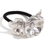 MamacitaSlay Elegant Titanium Vinca Pony Tail Elastic Hair Rope hair accessories Daily Waterproof hair jewelry Accesories