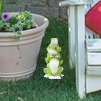 Frog Garden Statue Decorative Figurine Collectible Modern Tabletop Ornament for