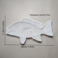 1pc Semi 3D Relief Fish Silicone Mold Epoxy Resin Casting Mold DIY Home Decor Birthday Keepsake Making Mold balta