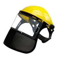 1pc Lawn Mower Helmet Lightweight Adjustable Weatherproof Shield Protection Mask For Lawn Mowing Trimming Trees Yard Cleaning
