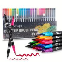 Double Ended Watercolor Pen - Vibrant Color Set, Suitable for Painting, Sketching, and Handicrafts, The Perfect Gift for School