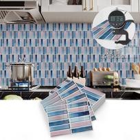 Self-adhesive tile decals, peel-and-stick tile stickers, splash-proof wall decor for kitchens and bathrooms, bedroom decor (as the picture,20pcs)