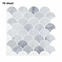 10pcs Self Adhesive Wall Tiles, Heat Resistant Peel And Stick Kitchen Backsplash, Waterproof Wall Tiles, Stickers For Home Decor (as the picture,10pcs)