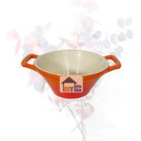 Le Creuset Enamel Ceramic Bowl Double Ear Salad Fruit Noodles  Gradient Bowls French Style Daily Use Microwave Safe