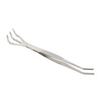 Durable 2 in 1 Bonsai Rake Stainless Steel 3-Prong Bonsai Tweezers Lightweight Ergonomic Handle Root Rake Potted Plants armijos žalia spalva