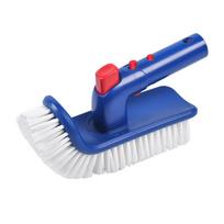 Pool Brush Pool Step & Corner Brush Fine Bristles 180 Degree Rotating Pool Corner and Stair Brush for Spa Hot Tub Cleaning