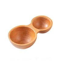 Dual-Headed Wooden Coffee Spoon Serving Cutlery Short Handle Powder Spoon Wear-resistant Rust-proof Measuring Spoon Home Kitchen chaki