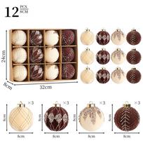 Holiday Tree Decorations Flocked Balls Decor Christmas Celebrations Cohesive Elegant Look Cozy Atmosphere Easy To Hang Ornaments