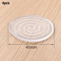 4pcs Round Square Anti Vibration Pads Washing Machine Silicone Feet Mat Furniture Cabinet Chair Leg Anti-Slip 40/60/80mm