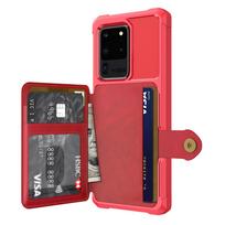 for Samsung Galaxy S20 Ultra S10 S9 Plus S10e Credit Card Case PU Leather Flip Wallet Cover with Photo Holder Hard Back Cover for Note 10 Plus