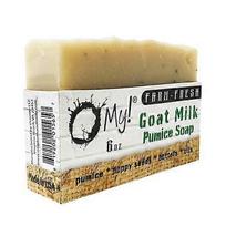 O MY! Goat Milk Pumice Soap Bar, Green Machin 6 Oz (Pack of 1)