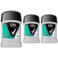 Sure Roll-On Motion Sense 3-Pack, 50ml Each - Anti-Irritating Dry Protection for Sensitive Skin