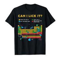 In The Spring/summer of 2026, Can I Lick It? Periodic Table Funny Science Teacher Student unisex unisex T-shirt Short Sleeve - Me... S įvairiaspalvis