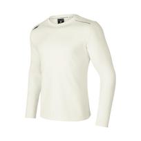 Skechers Basic Sports Series Logo Outdoor Crew Neck Pullover Long Sleeve T-Shirt Men Tops Cotton-Candy-White P424M195-0074 L