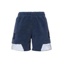 adidas originals x Blondey Crossover SS22 Stripe lamb wool Sports Splicing Shorts Blue Men's GS9266 XL