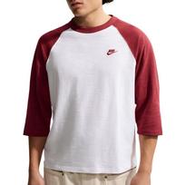 Nike Sportswear Club 3/4 Sleeve Raglan Top 'Team Crimson White' Men's IF0756-613 S