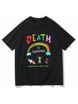 Death Is Coming T-Shirts Funny Wounisex's Clothing Harajuku Retro Wounisex's Graphic T-Shirts Classic Clothing Vintage Fashion Y2K S įvairiaspalvis