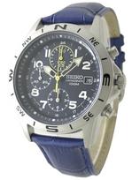 SEIKO Chronograph Watch with Genuine Leather Domestic Seiko Official Navy Blue Strap, Product, Strap, SND379P-BL [Used]