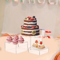 3Pcs Buffet Risers Food Riser for Buffet Table for Food Candy Collectibles skaidri
