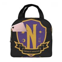 Nevermore Academy Crest (clean) Insulated Lunch Bag for Women Children Portable Food Boxes Thermal Lunch Box Tote One Size