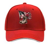Memorial Day Printed Baseball Cap Style Sandwich Baseball Cap One Size