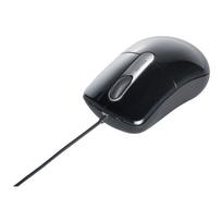 Buffalo BUFFALO Wired Optical Mouse, Silent, 3 Buttons, Medium Size, Black BSMOU27SMBK